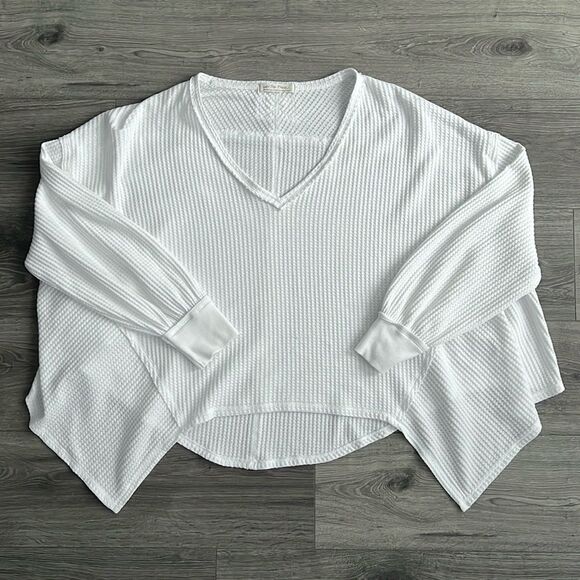 Free People Coraline Waffle Knit Tee - Picture 1 of 12